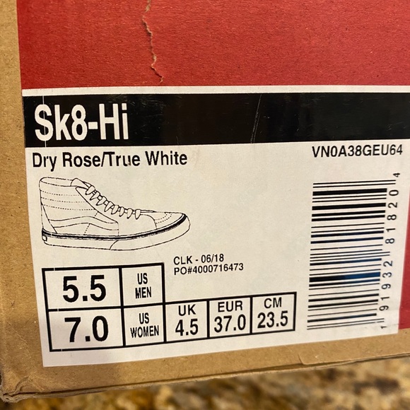 BNWT VANS Old Skool high top vans Wmns 7/Men’s 5.5 - Picture 2 of 6